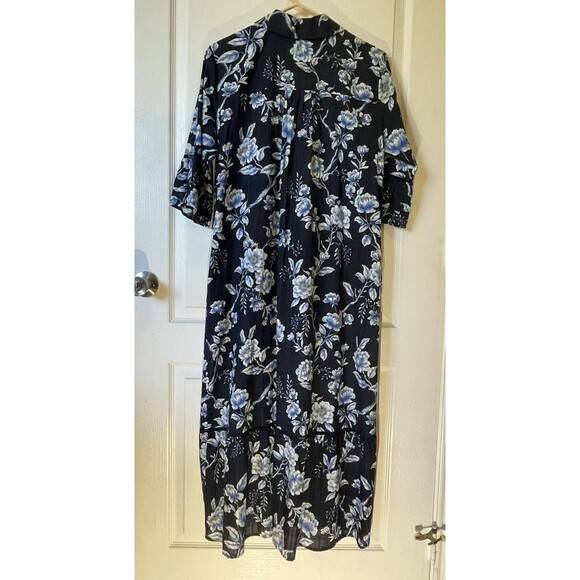Johnny Was Magnolia High Low Ruffle Sleeve Maxi Dress Size Small - Picture 5 of 12